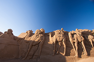 Las Canteras beach nativity scene