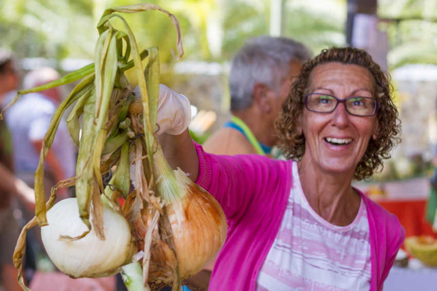 Fresh produce at a Gran Canaria market