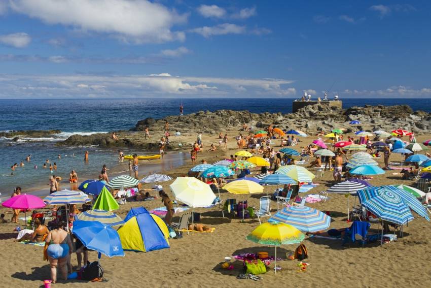 El Puertillo beach on the Gran Canaria north shore